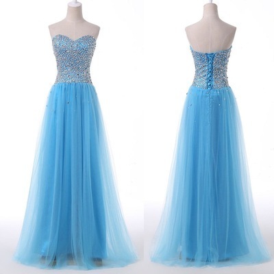 Sweetheart a-line charming prom dresses,long evening dresses,prom dresses on sale, t105 - 374