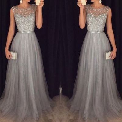 A-line new arrival long beading real made prom dresses,long evening dresses,prom dresses on sale, d88 - 364