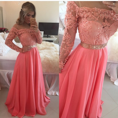 Off the shoulder beading real made prom dresses,long evening dresses,prom dresses on sale, d73 - 365