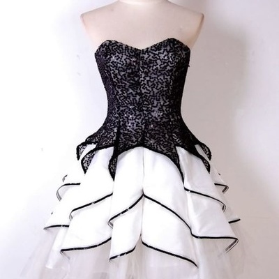 Black homecoming dresses,lace homecoming dress,cute homecoming dresses - 207