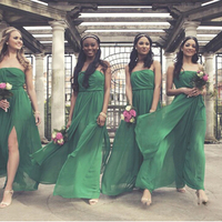 Green Custom Made Chiffon Bridesmaid Dresses,Bridesmaid Dresses,Bridesmaid Dresses On Sale,L05 - 460 - Thumbnail 1