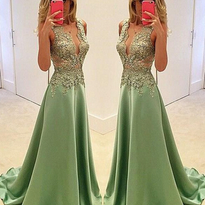 Sexy appliques prom dresses,long evening dresses,prom dresses on sale, t189 - 438