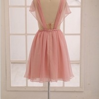 Short Simple Custom Made Bridesmaid Dresses,Bridesmaid Dresses,Bridesmaid Dresses On Sale,B18 - 465 - Thumbnail 1