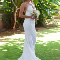 Spaghetti straps Sexy Backless Beach Wedding Dresses,Long Wedding Dresses,Backless Wedding Dresses On Sale, W12 - 439 - Thumbnail 1