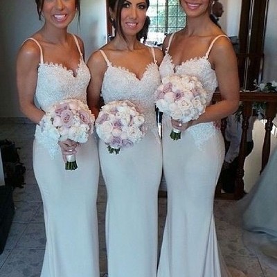 Appliques mermaid custom made bridesmaid dresses,bridesmaid dresses,bridesmaid dresses on sale, b13 - 475