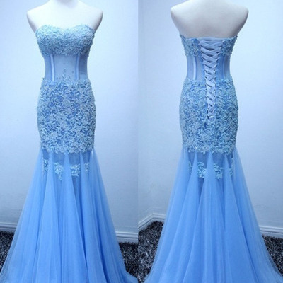Real made mermaid sexy appliques prom dresses,long evening dresses,prom dresses on sale, t188 - 440