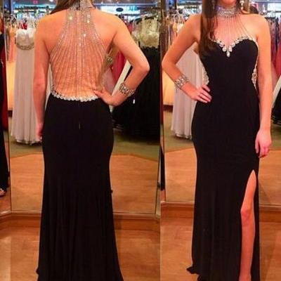 Elegant sleeveless beading top long prom dress/evening dress - 316
