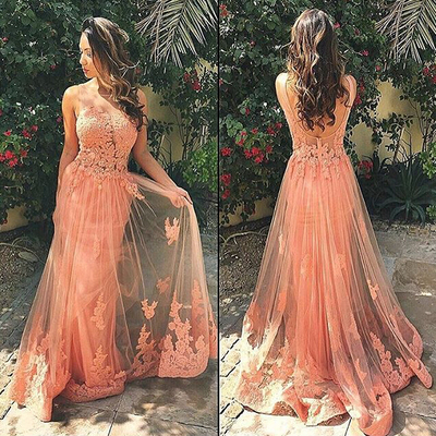 New arrival a-line real made prom dress, charming formal dresses,appliques evening dresses on sale, t16 - 325