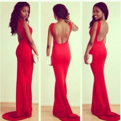 Backless mermaid red charming prom dresses,long evening dresses,prom dresses on sale, t155 - 406 - Thumbnail 21