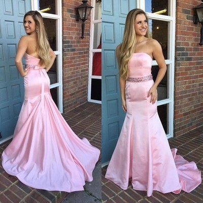 COff the Shoulder Mermaid Prom Dresses,Long Evening Dresses,Prom Dresses On Sale, T181 - 416