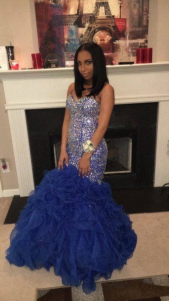 Sweetheart Beading Mermaid Prom Dresses,Long Evening Dresses,Prom Dresses On Sale,T158 - 411