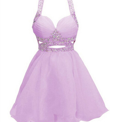 Pearl pink homecoming dress,backless homecoming dresses,chiffon homecoming dress,backless party dress,open back prom gown,open backs sweet 16 dress