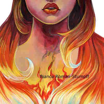 Ember fire, elemental nature series print