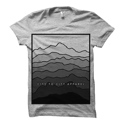 Fade away mountains t-shirt