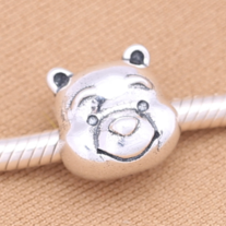 Winnie the Pooh 925 sterling silver 925s stone cubic zirconia shining shimmering sparking Basic Charm