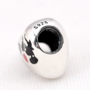 Red heart Lover Mickey 925 sterling silver 925s stone cubic zirconia shining shimmering sparking Basic Charm-1