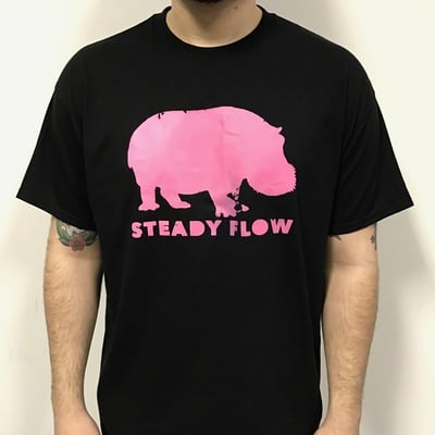 Pink hippo tee