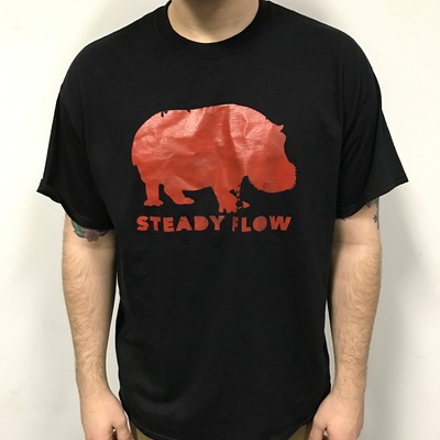 Red hippo tee