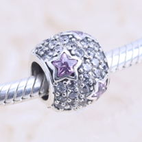 Star Lovely 925 sterling silver 925s stone cubic zirconia shining shimmering sparking Basic Charm