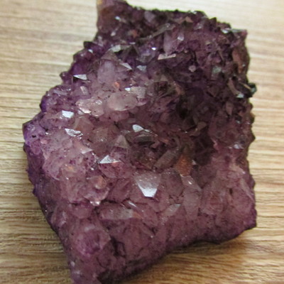 Deep purple quartz cluster