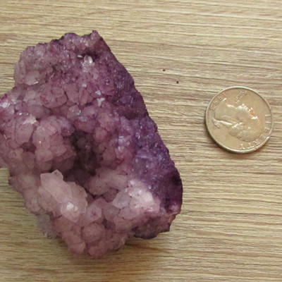 Large purple quartz cluster