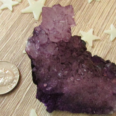 Small purple quartz cluster
