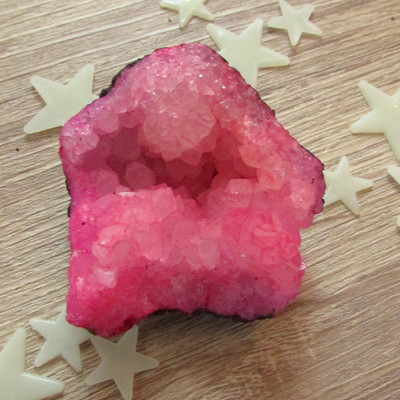 Small pink quartz cluster