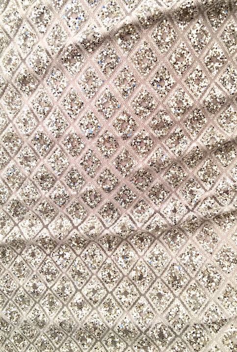 Silver Sparkly Elegant Two Pieces Set