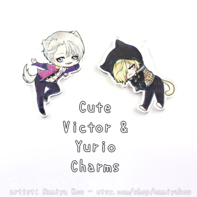 Victor & yuri catboy charms