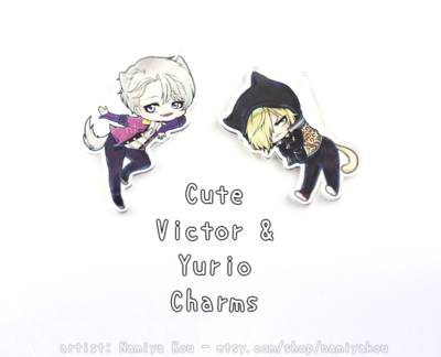 Victor & Yuri Catboy CHARMS