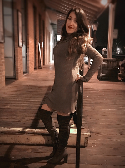 Fringe Sweater Dress