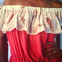 Bare Shoulder Maxi Dress - Thumbnail 1