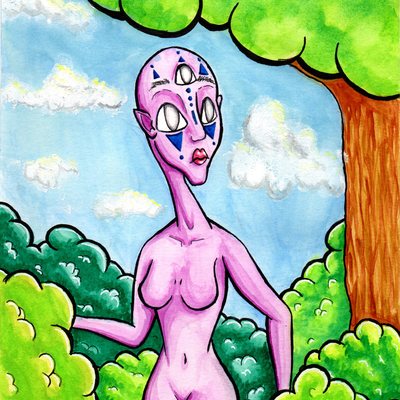 "goddess" 8.5''x11'' print