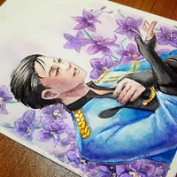 ORIGINAL - Yuri On Ice - Yuri and Victor watercolor set - Thumbnail 3