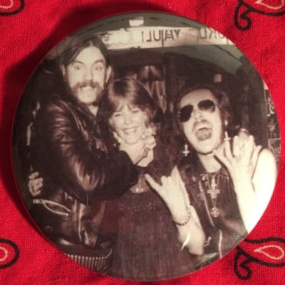 Lemmy & king diamond 2.25" button - Thumbnail 5