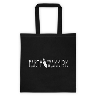 Earth warrior tote bag