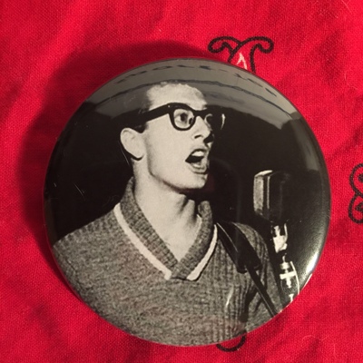 Buddy Holly button