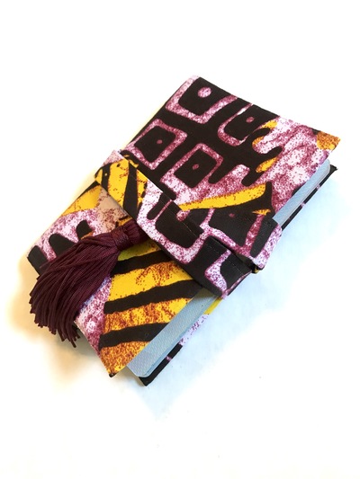 Passport cover - purple, yellow