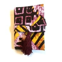 Passport cover - purple, yellow - Thumbnail 1