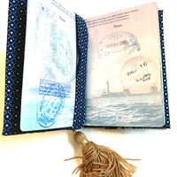 SALE! Passport cover - blue  - Thumbnail 2