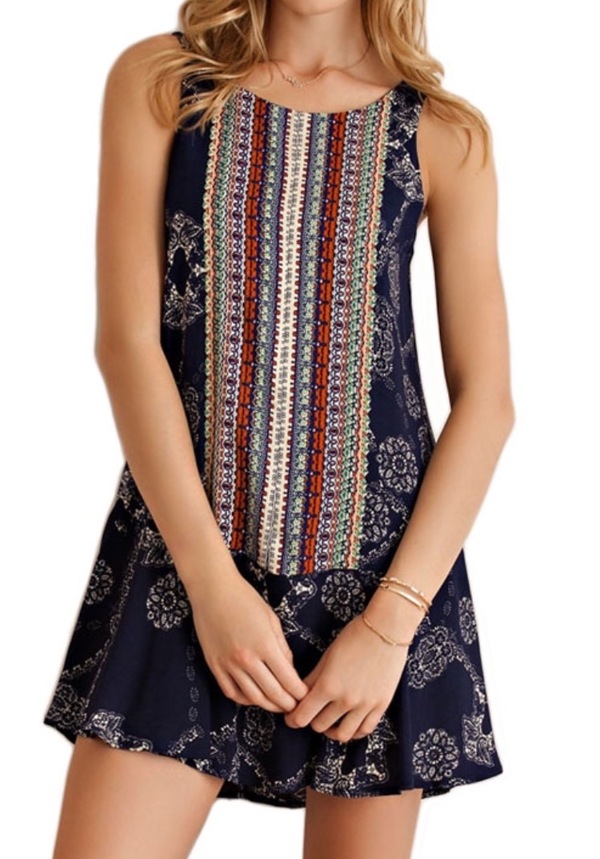 Boho Above the Knee Dress