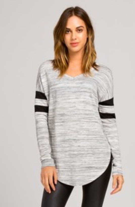 Heather Gray Arm Band Top
