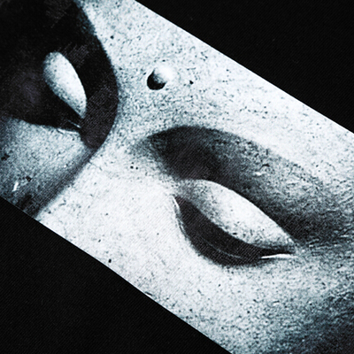 Your buddha is watching you t shirt in black