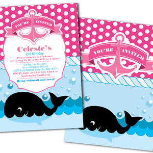 Sailor, whale, nautical invitations | metro-events - Thumbnail 2