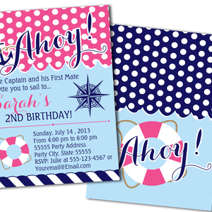 Nautical, Sailor Invitations | Metro-Events