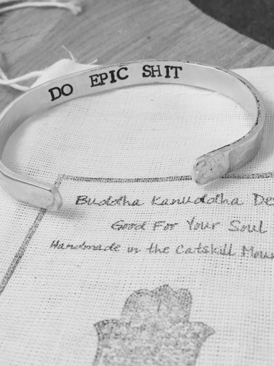 Do Epic Shit Hand Stamped Bangle
