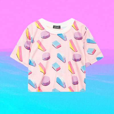 AESTHETICS SHAPES CROP TEE