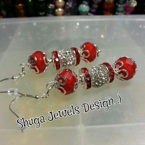 Glass crystal Earrings 
