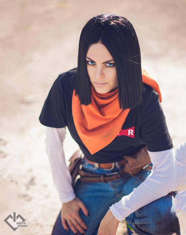 Nadyasonika as Android 17 (from Dragonball) - 8.5 x 11