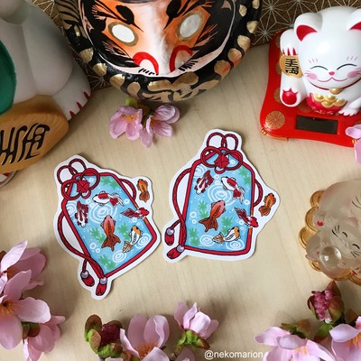 Omamori sakana - stickers